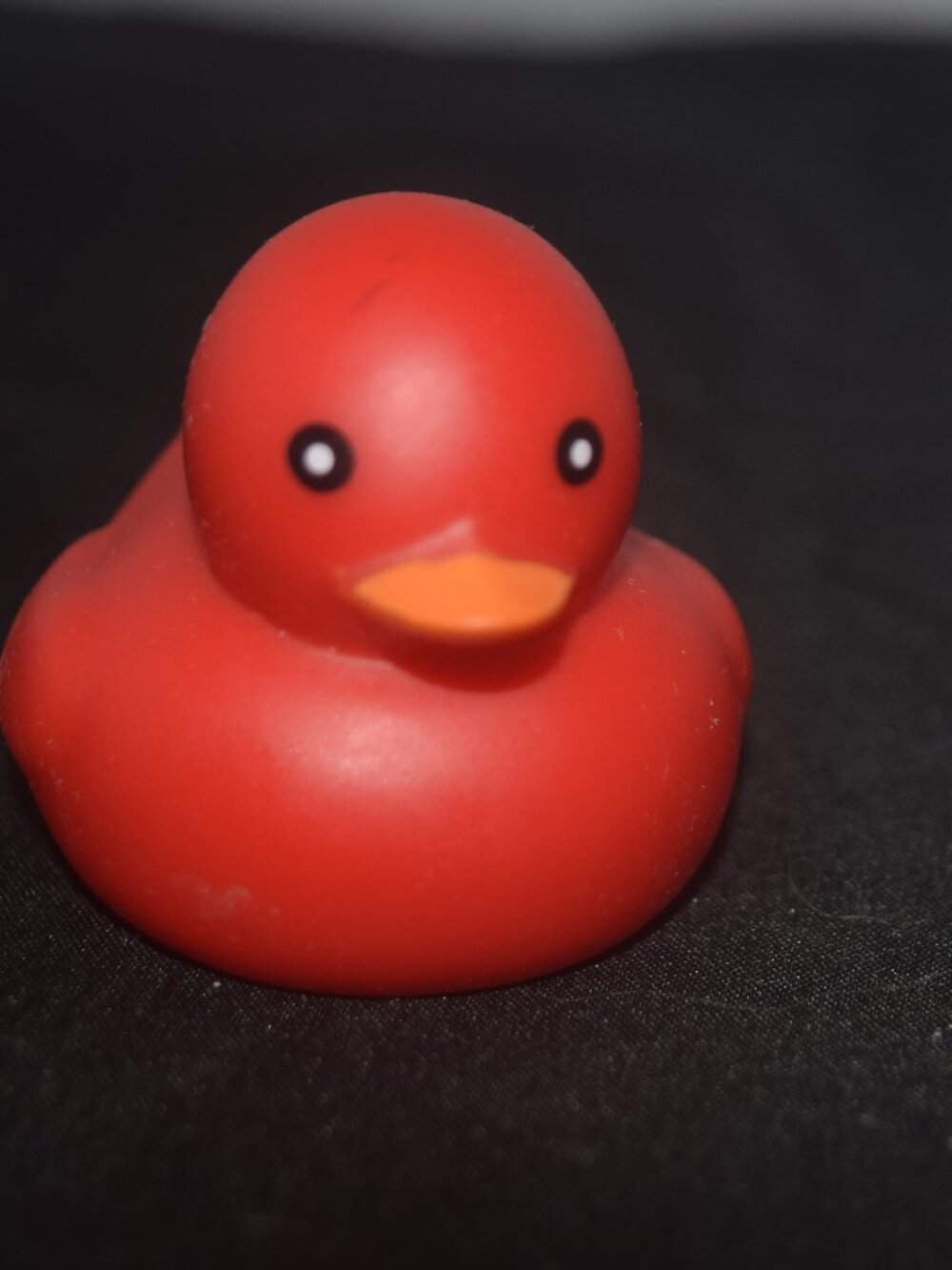 Vivid Red Rubber Duckie – 2” Miniature Bath Toy & Desk Mascot